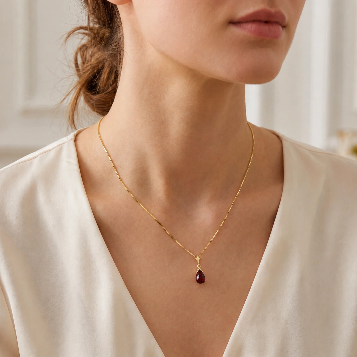 Yellow Gold Garnet — Radegonda