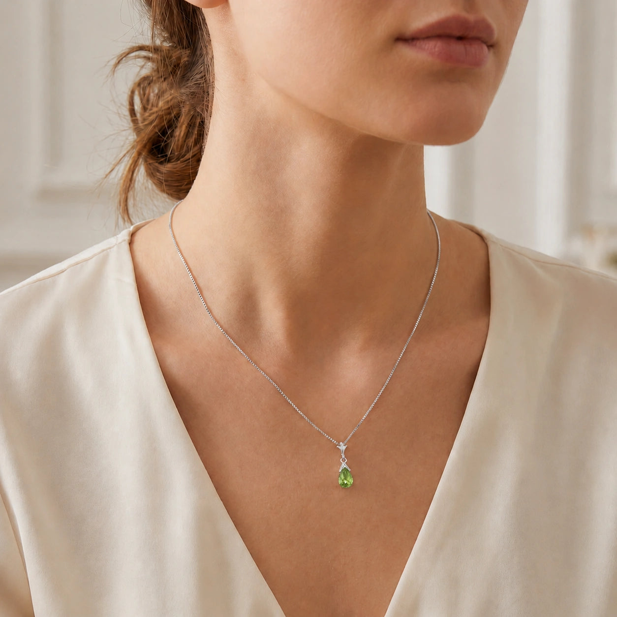 White Gold Peridot — Radegonda
