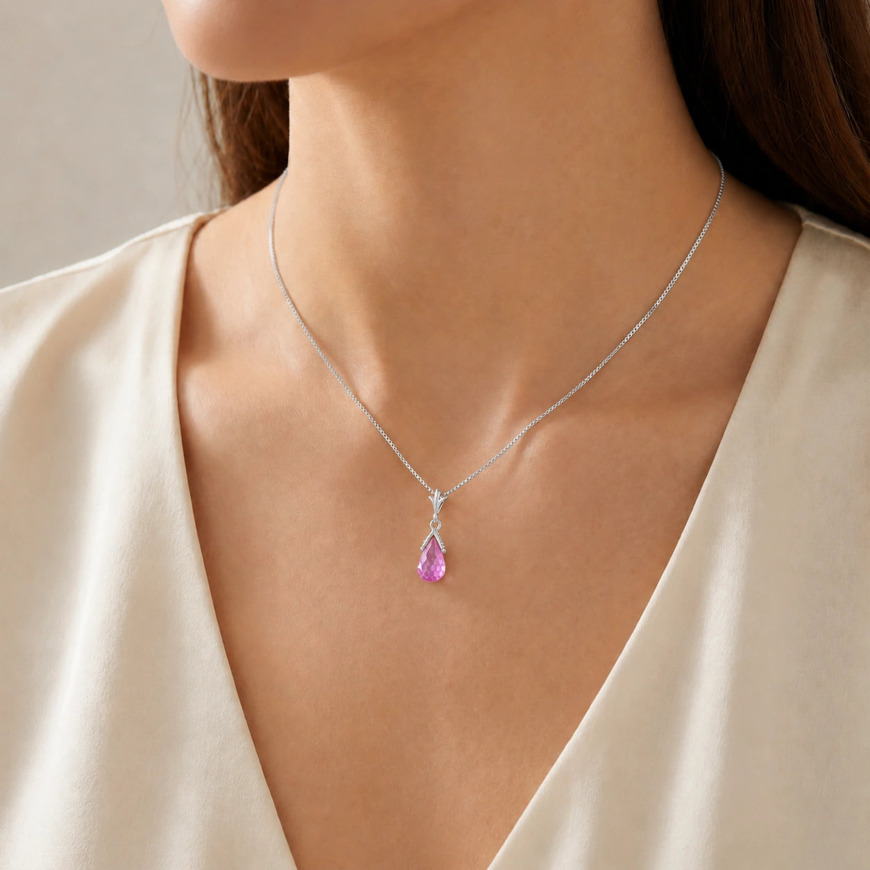 White Gold Pink Topaz — Radegonda