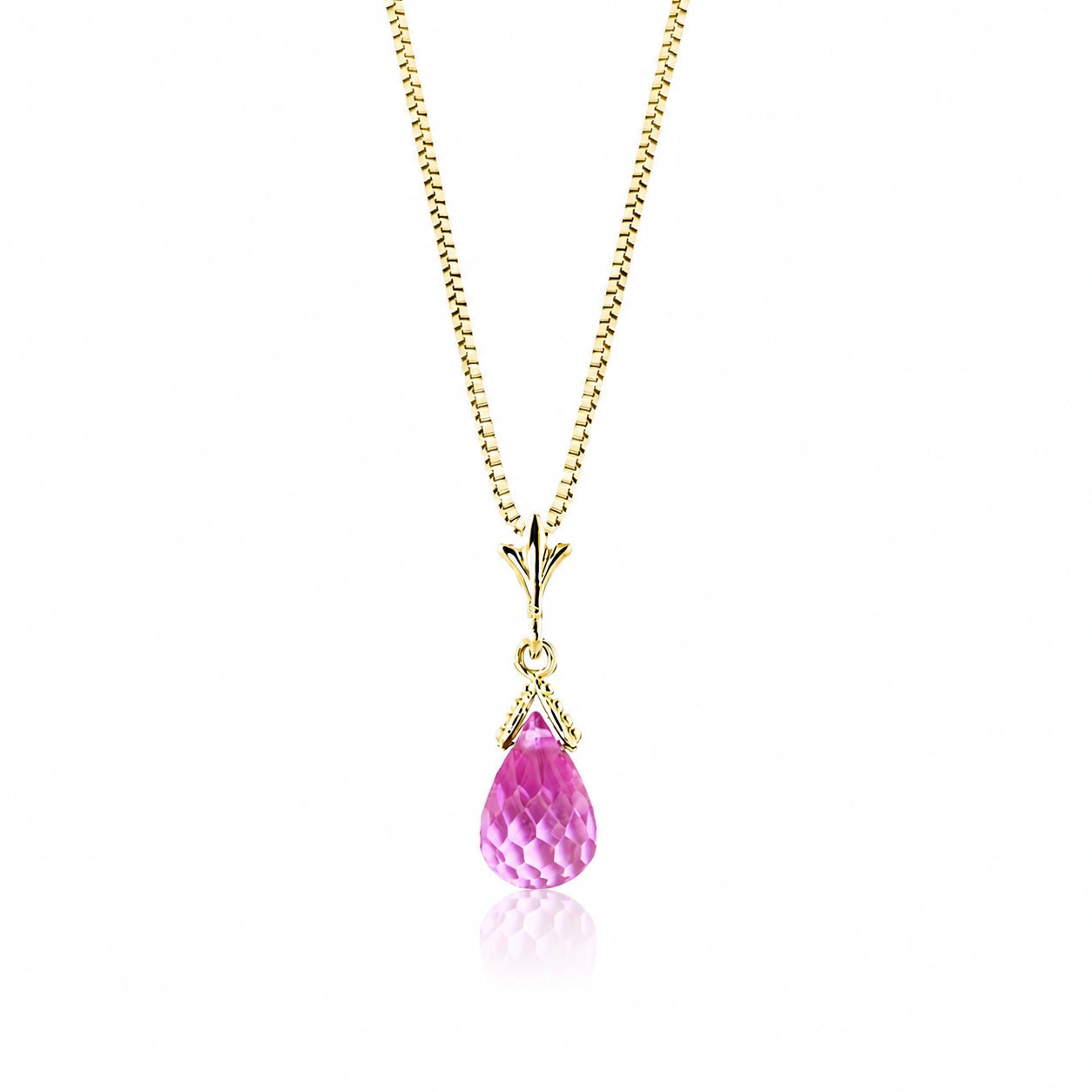 Yellow Gold Pink Topaz — Radegonda