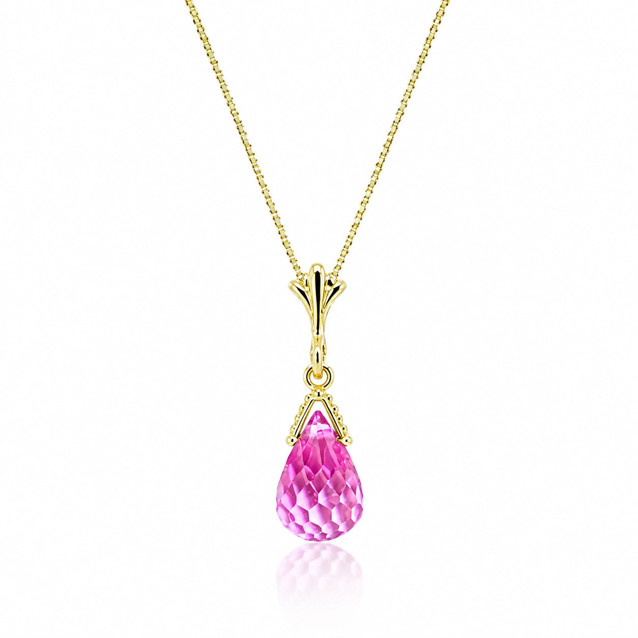Yellow Gold Pink Topaz — Radegonda
