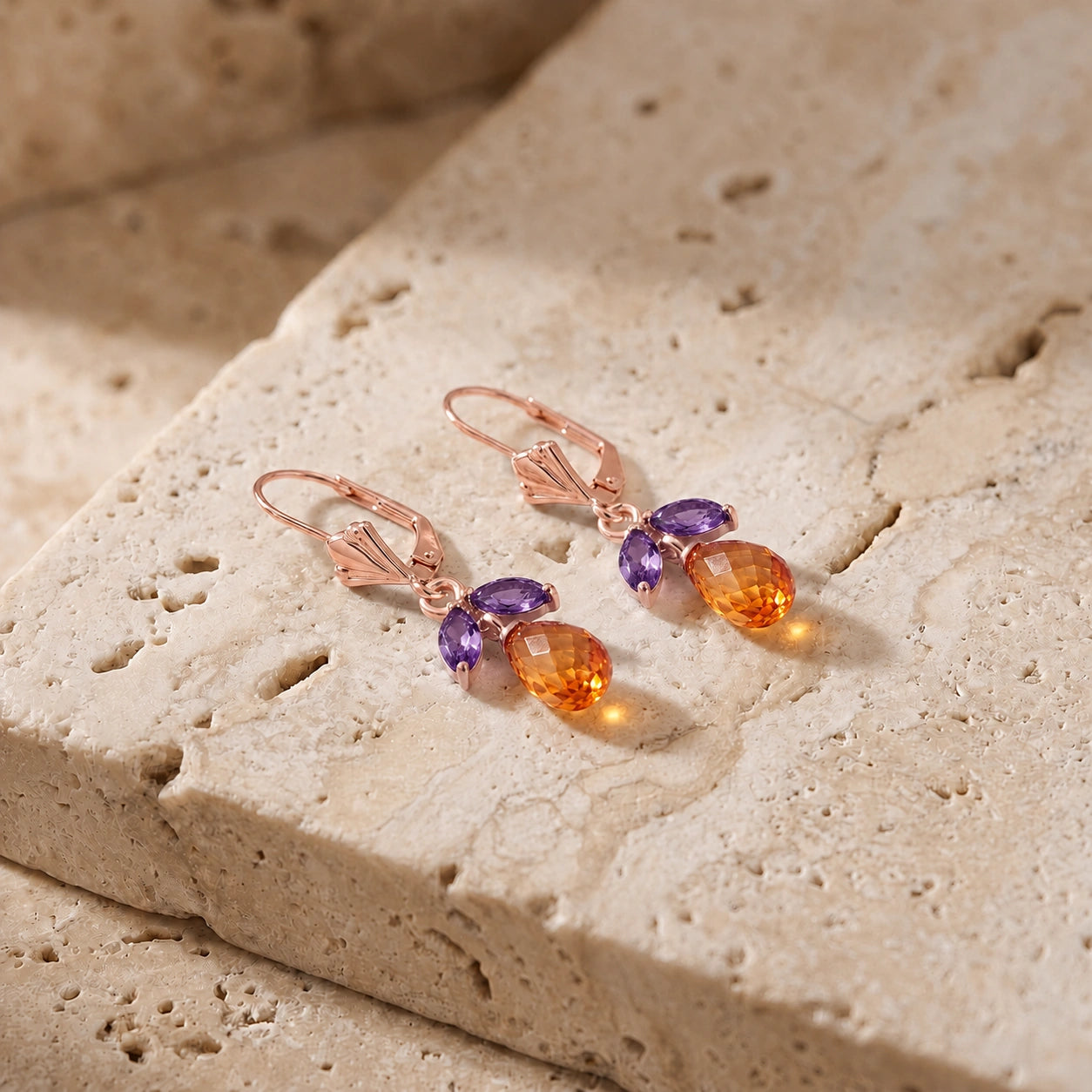Rose Gold Amethyst & Citrine — Liletta