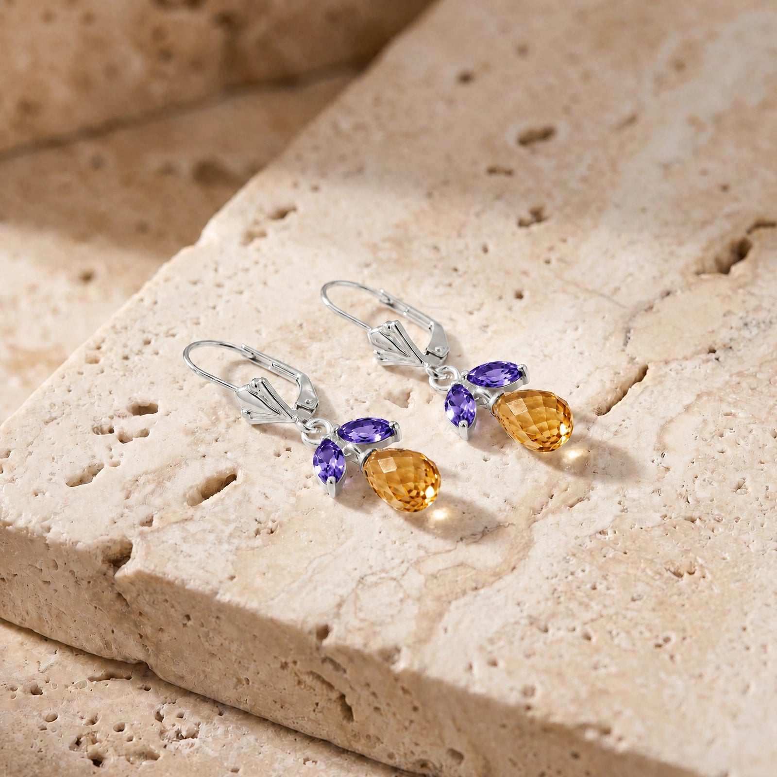 White Gold Amethyst & Citrine — Liletta