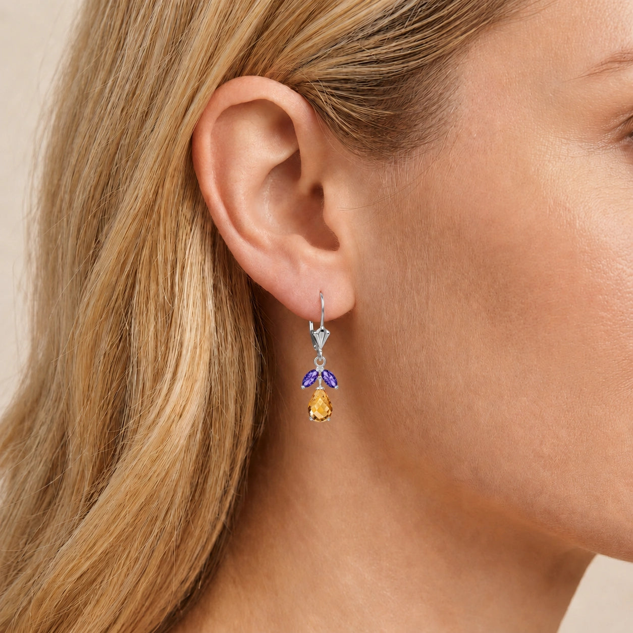 White Gold Amethyst & Citrine — Liletta