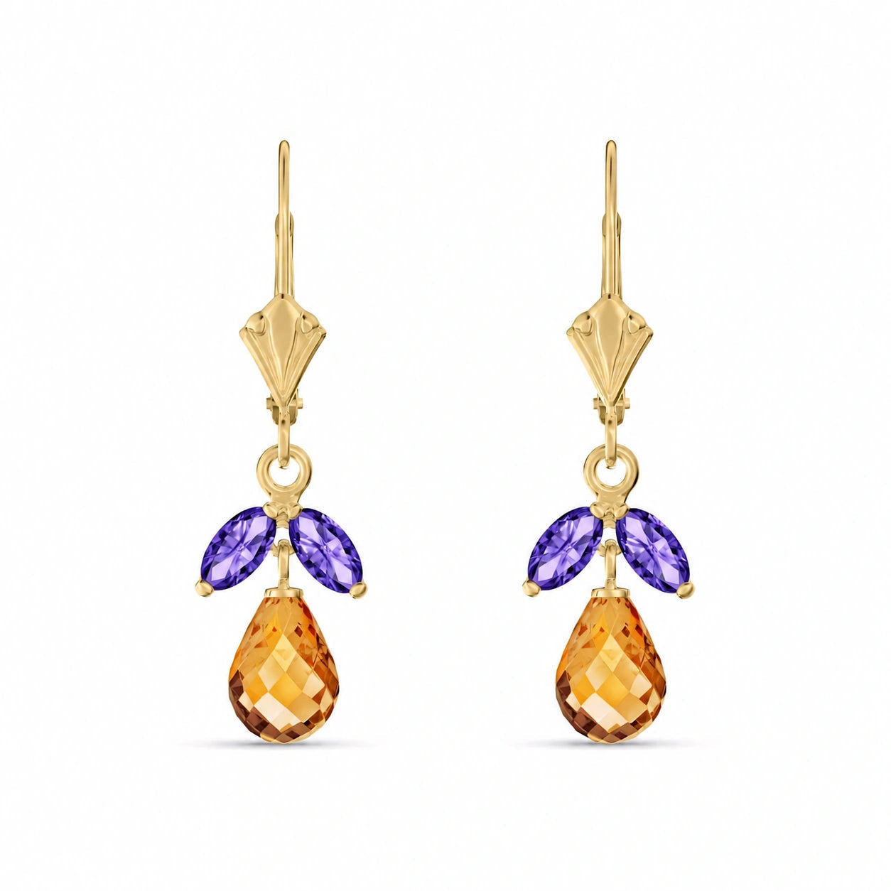 Yellow Gold Amethyst & Citrine — Liletta