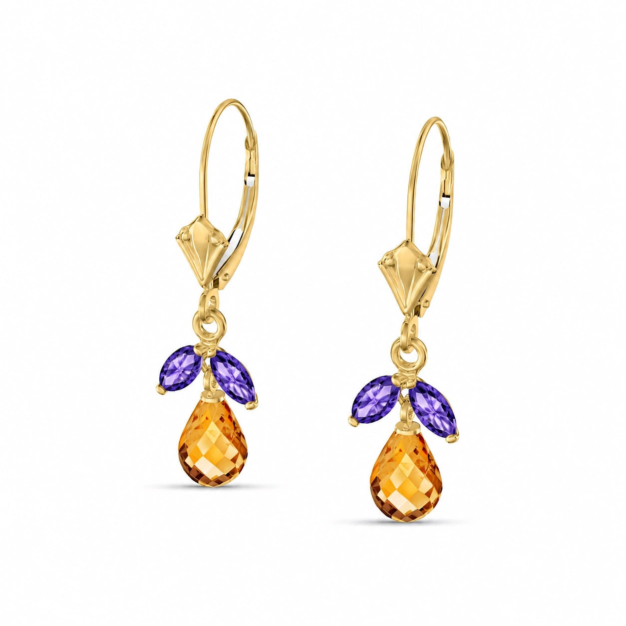 Yellow Gold Amethyst & Citrine — Liletta