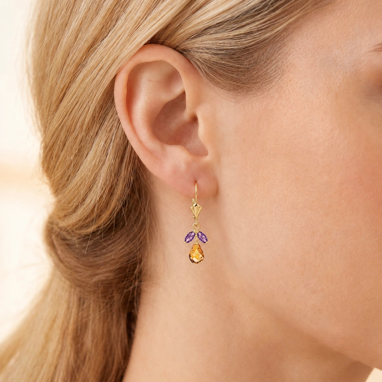 Yellow Gold Amethyst & Citrine — Liletta