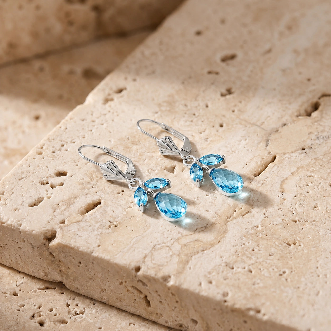 White Gold Blue Topaz — Liletta