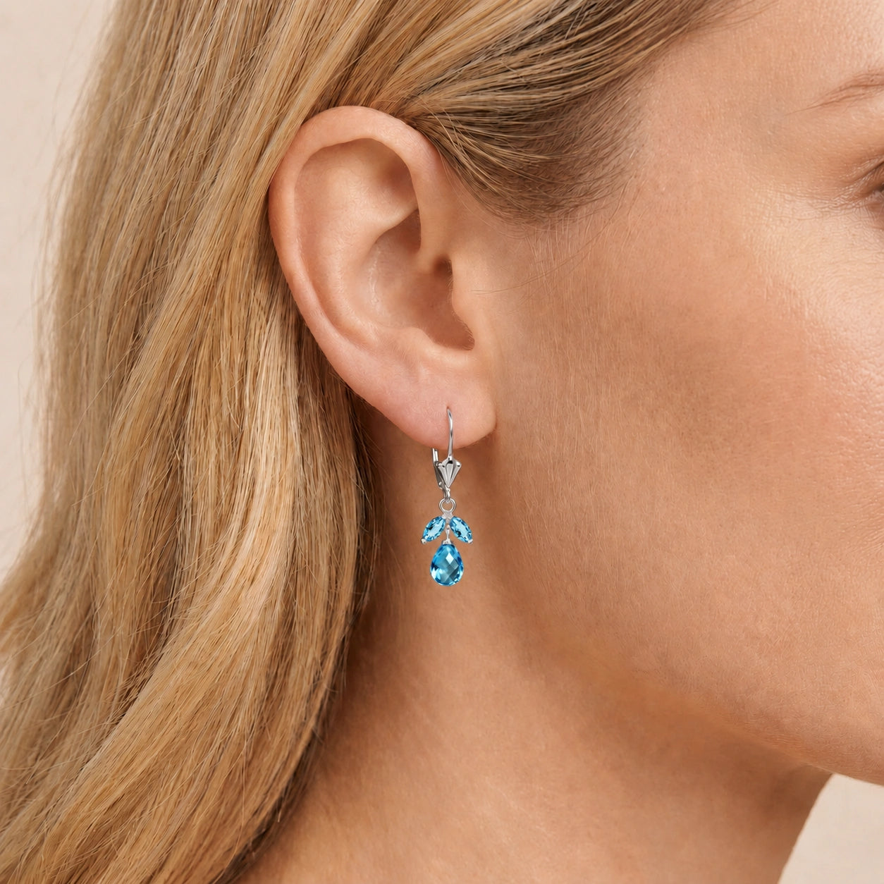 White Gold Blue Topaz — Liletta