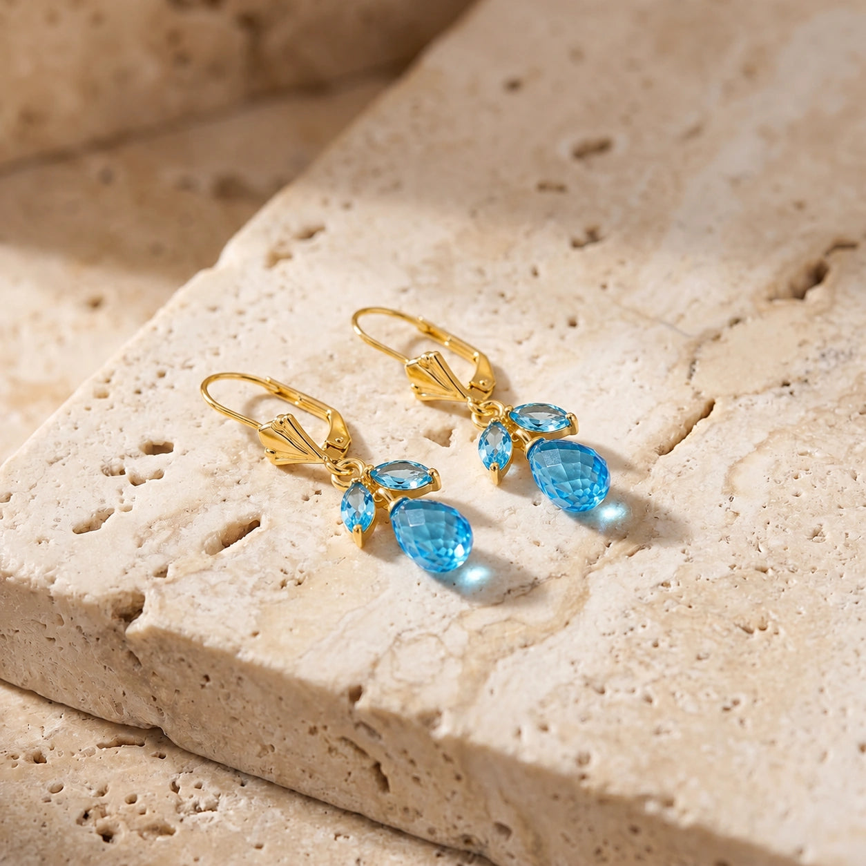 Yellow Gold Blue Topaz — Liletta