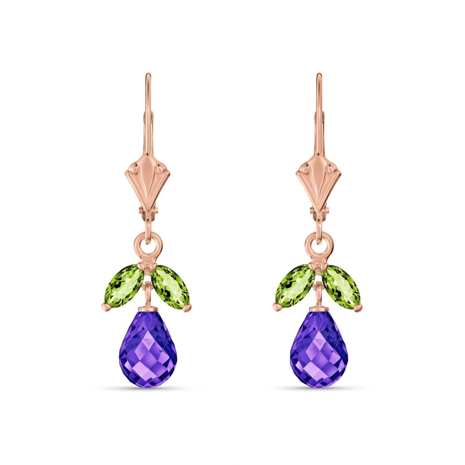 Rose Gold Peridot & Amethyst — Liletta