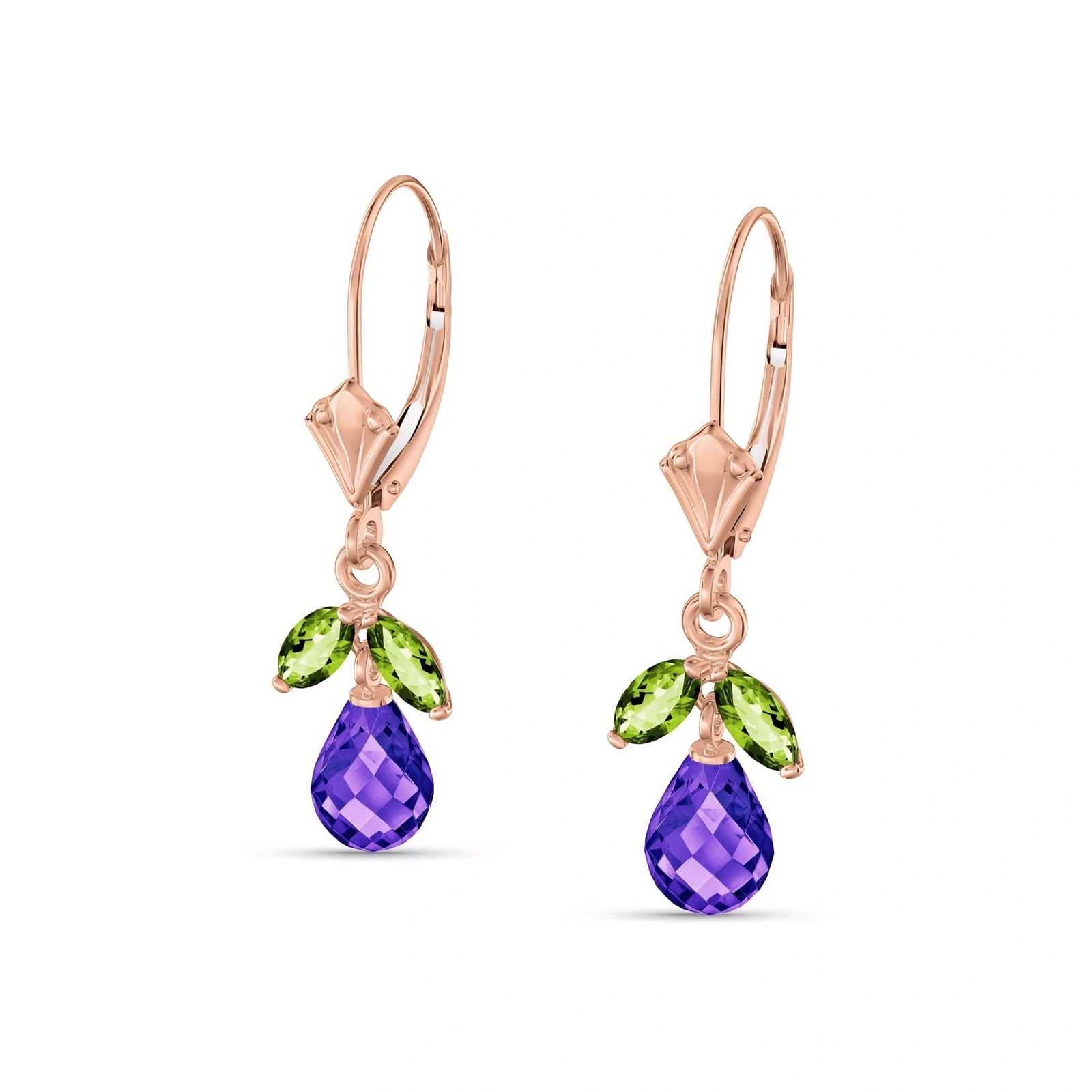 Rose Gold Peridot & Amethyst — Liletta
