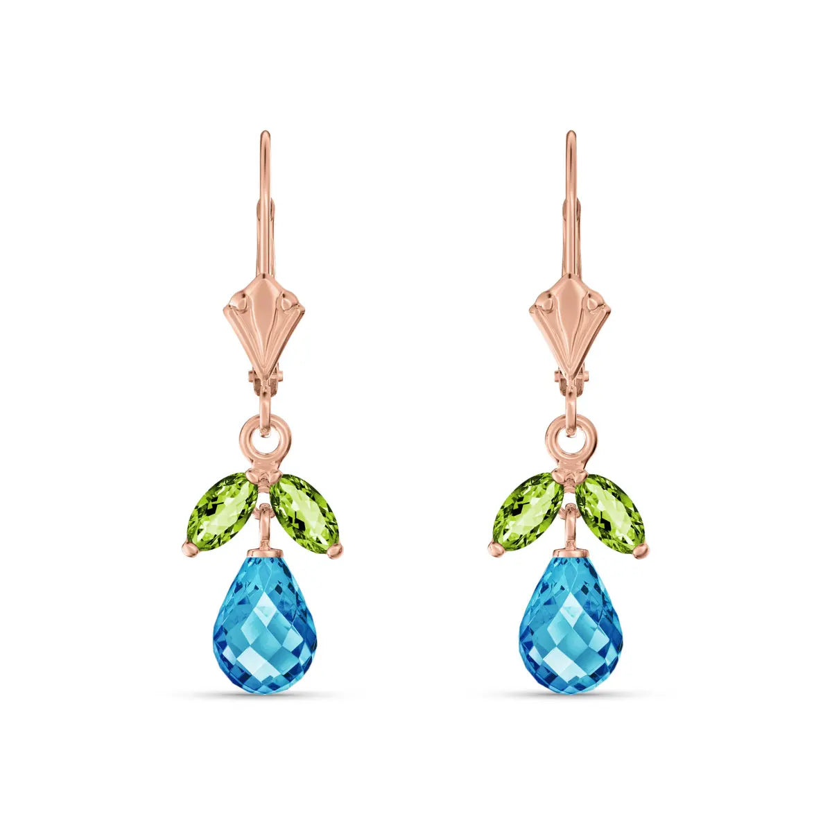 Rose Gold Peridot & Blue Topaz — Liletta