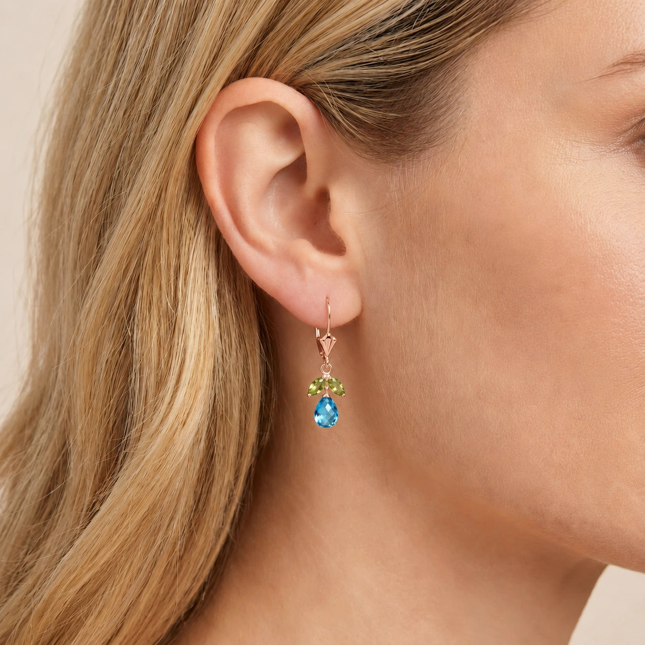 Rose Gold Peridot & Blue Topaz — Liletta