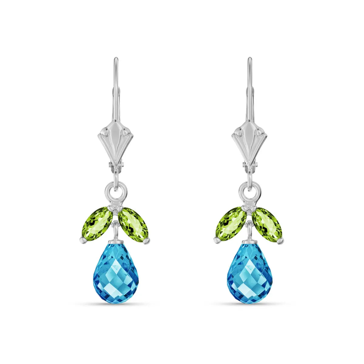 White Gold Peridot & Blue Topaz — Liletta