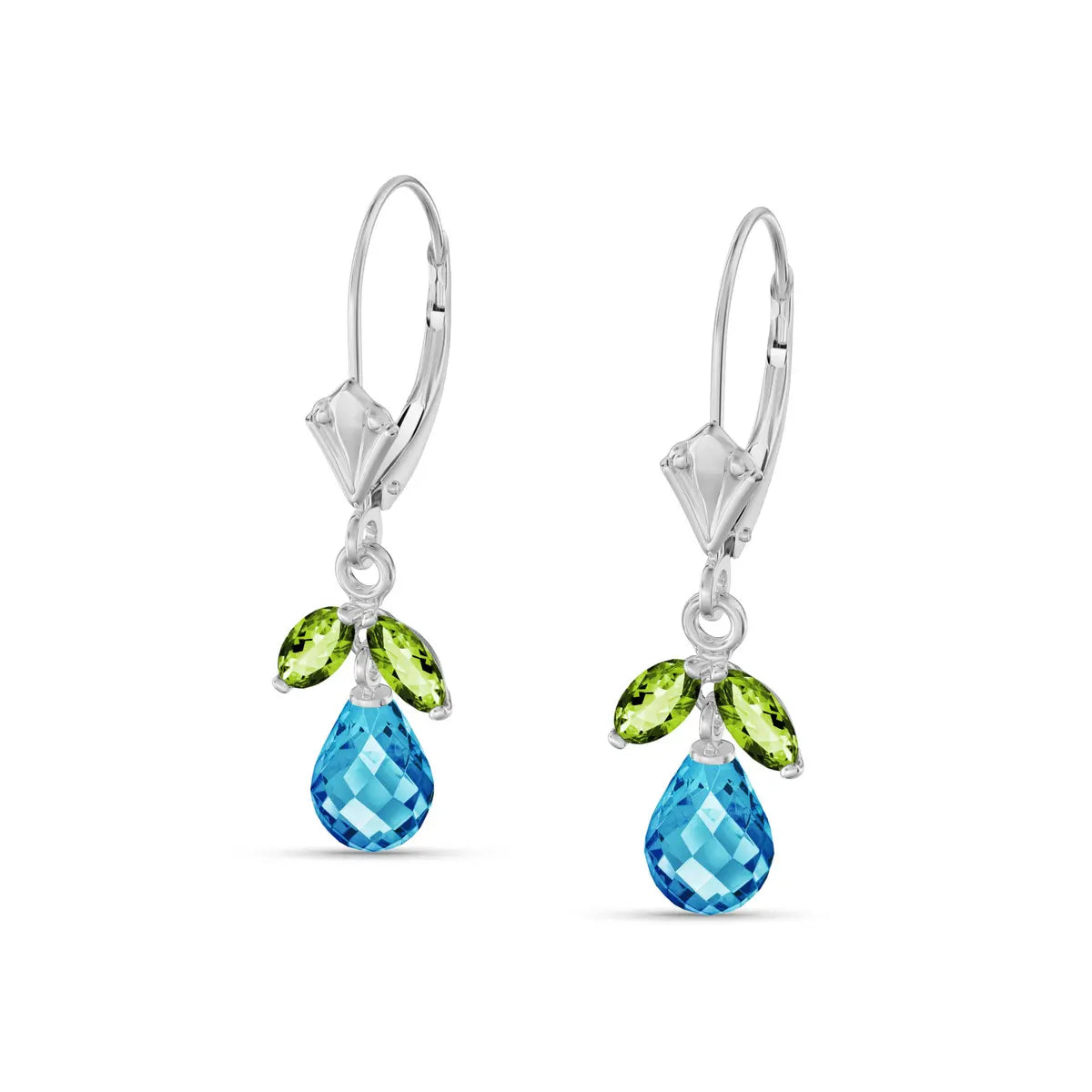 White Gold Peridot & Blue Topaz — Liletta