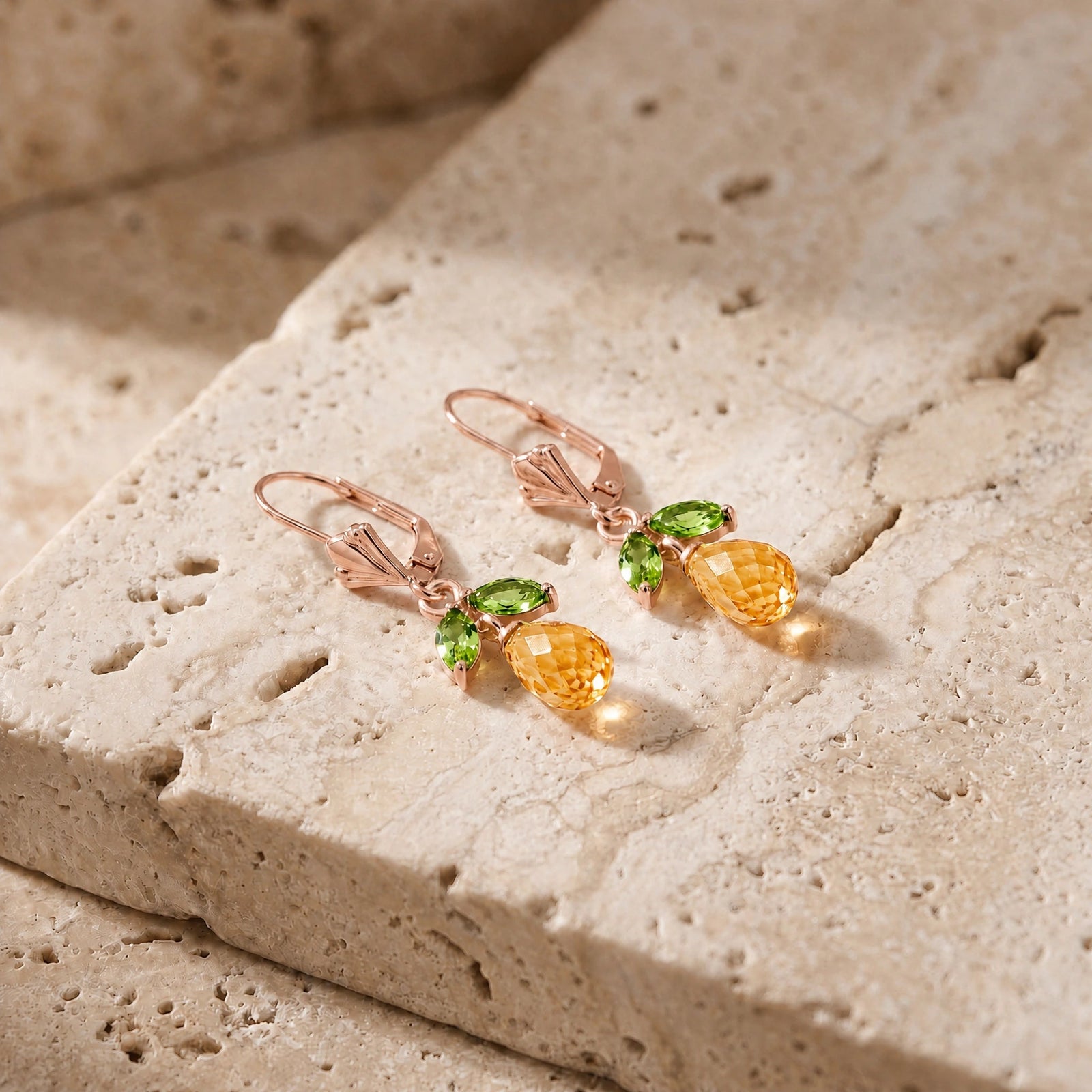 Rose Gold Peridot & Citrine — Liletta