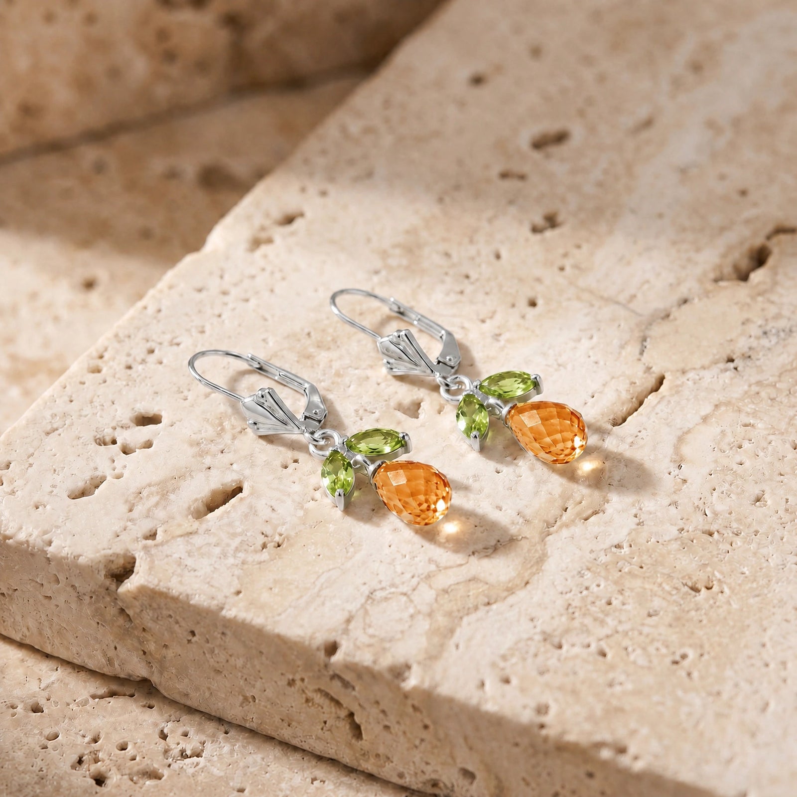 White Gold Peridot & Citrine — Liletta