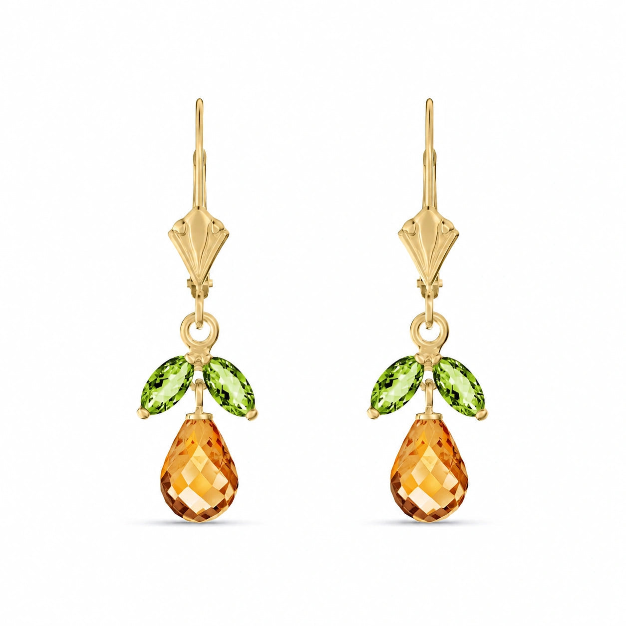 Yellow Gold Peridot & Citrine — Liletta