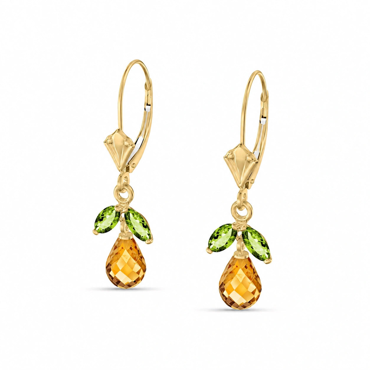 Yellow Gold Peridot & Citrine — Liletta