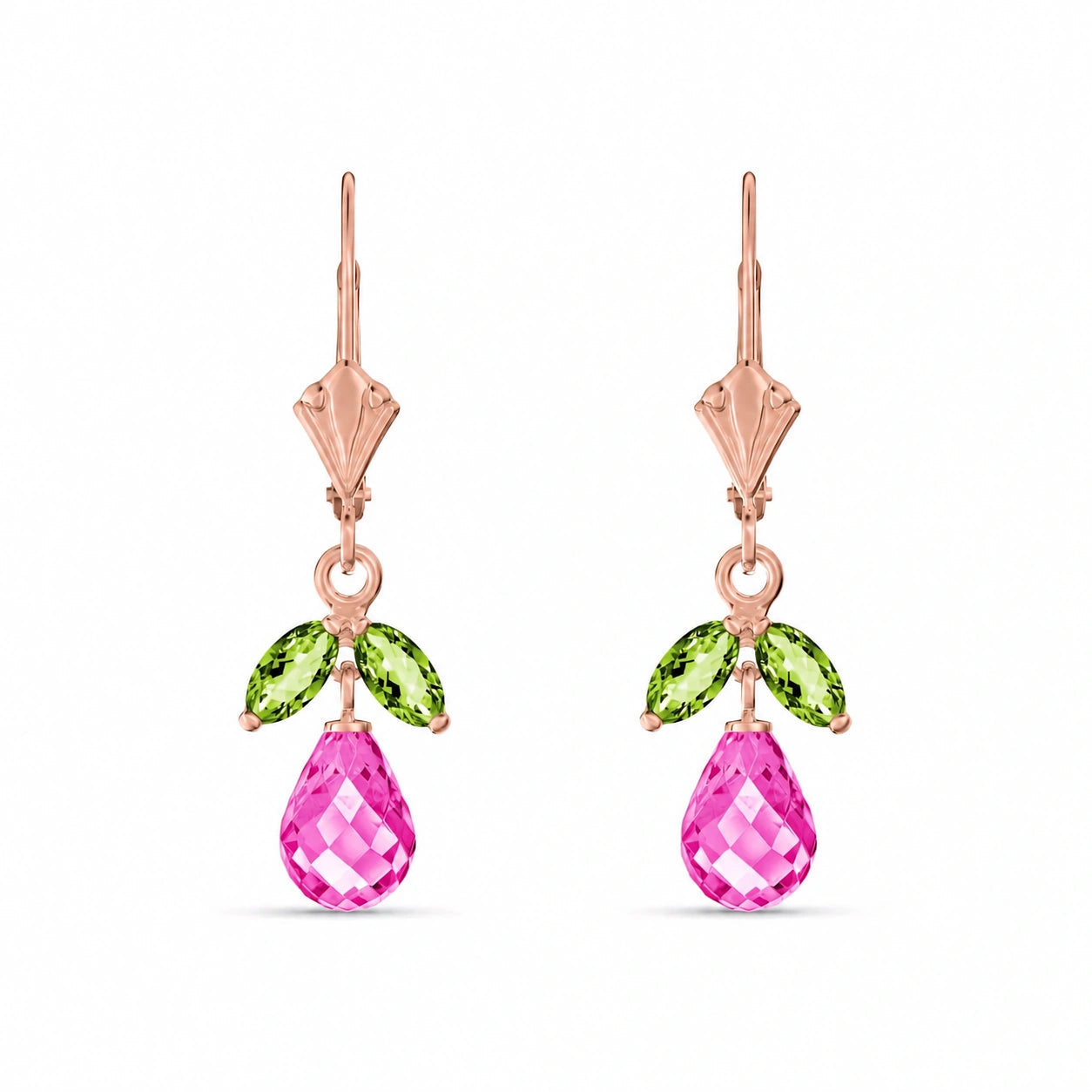 Rose Gold Peridot & Pink Topaz — Liletta