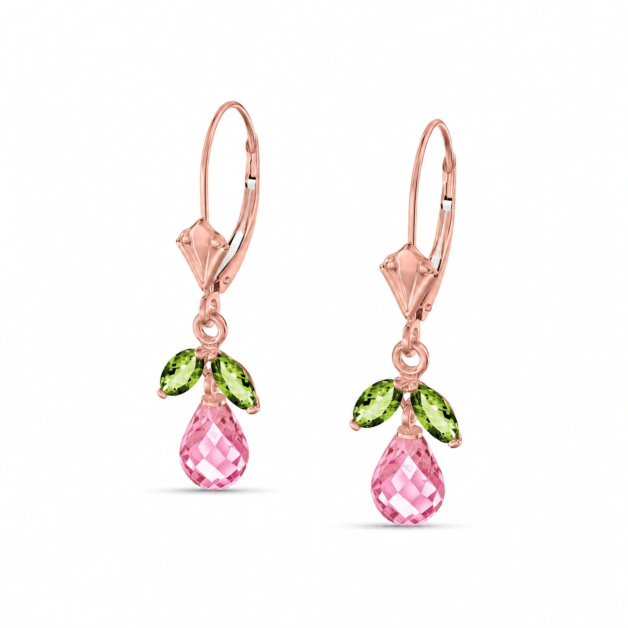 Rose Gold Peridot & Pink Topaz — Liletta