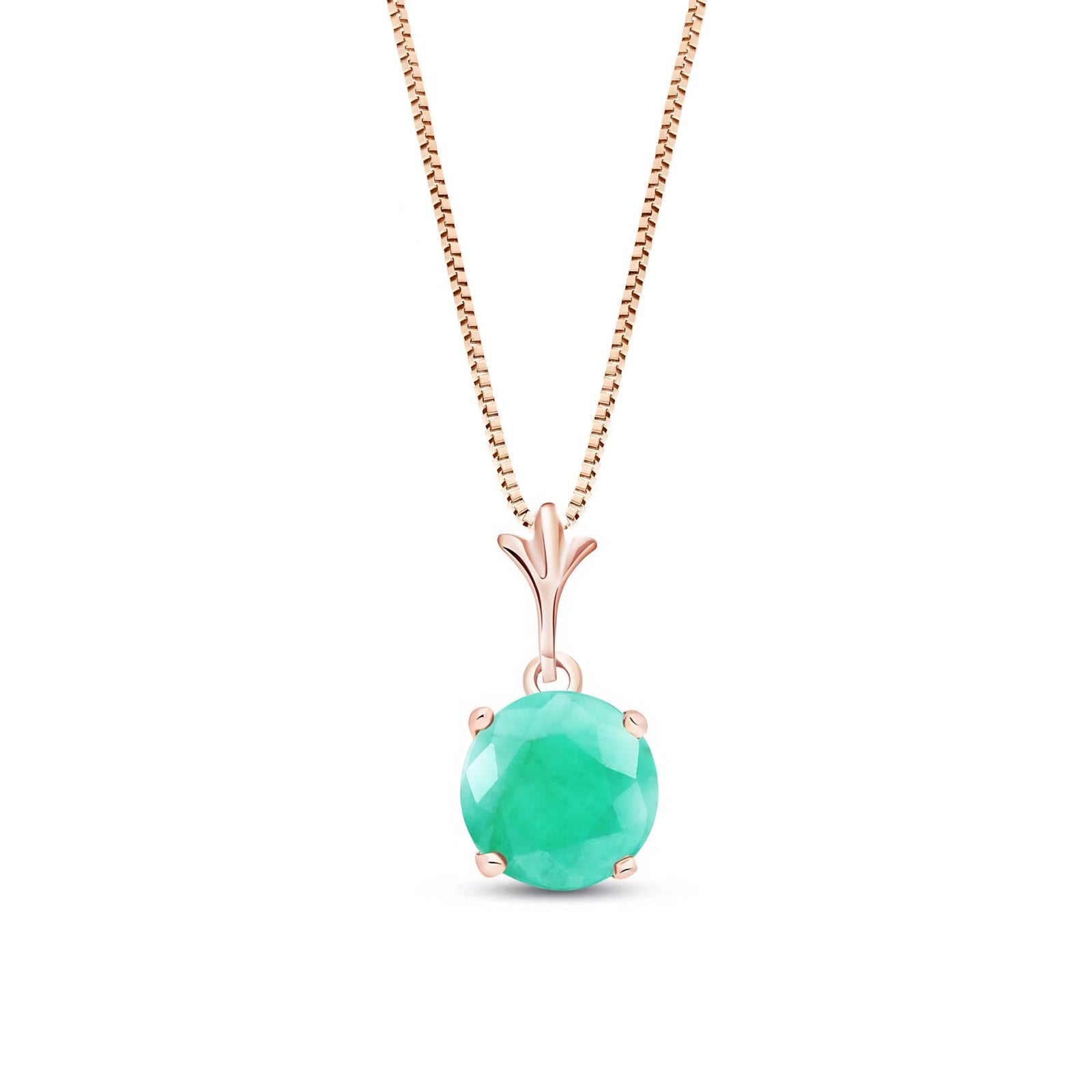 Rose Gold Petal Rose Necklace Citrine 10K — Liliana