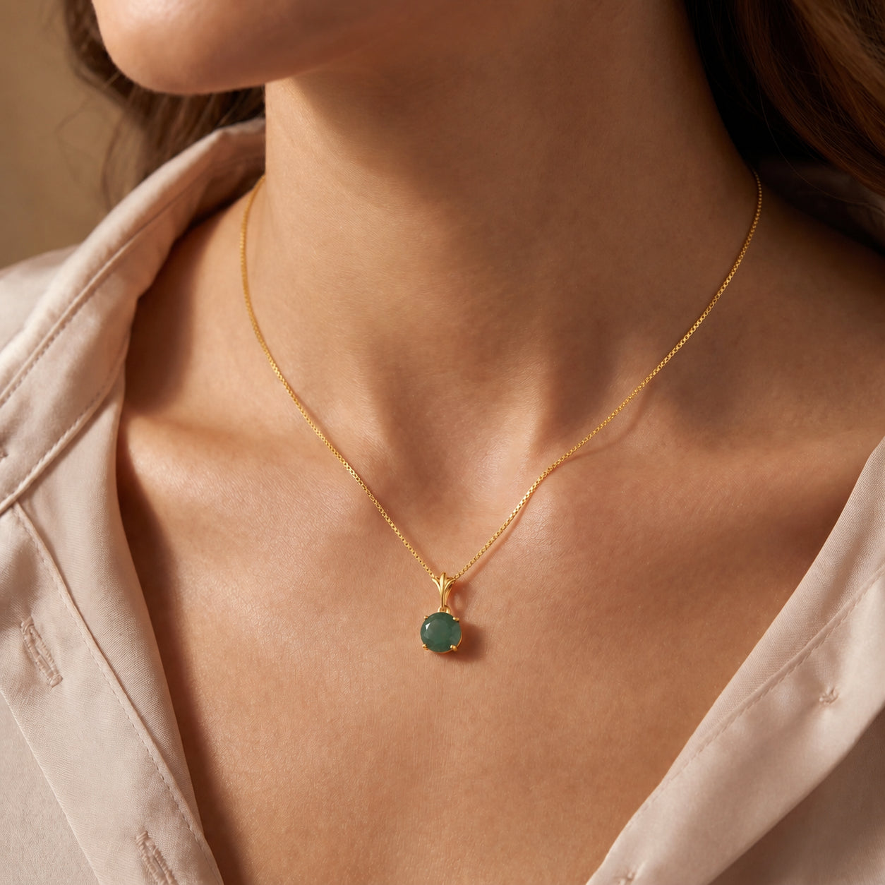 Yellow Gold Petal Rose Necklace Citrine 10K — Liliana