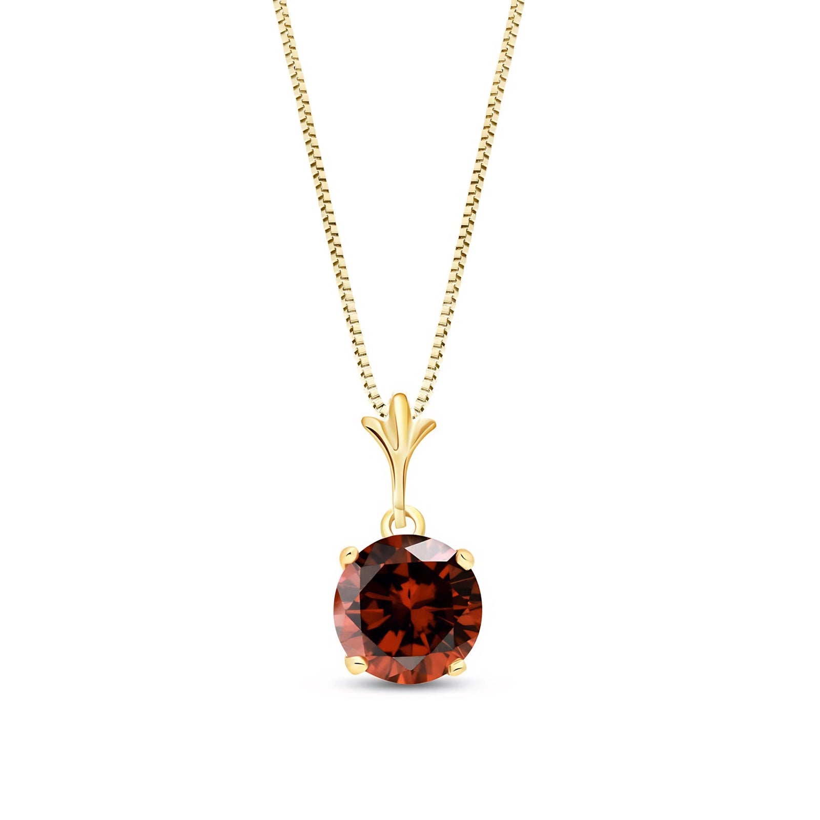 Yellow Gold Petal Rose Necklace Pink Topaz 10K — Liliana