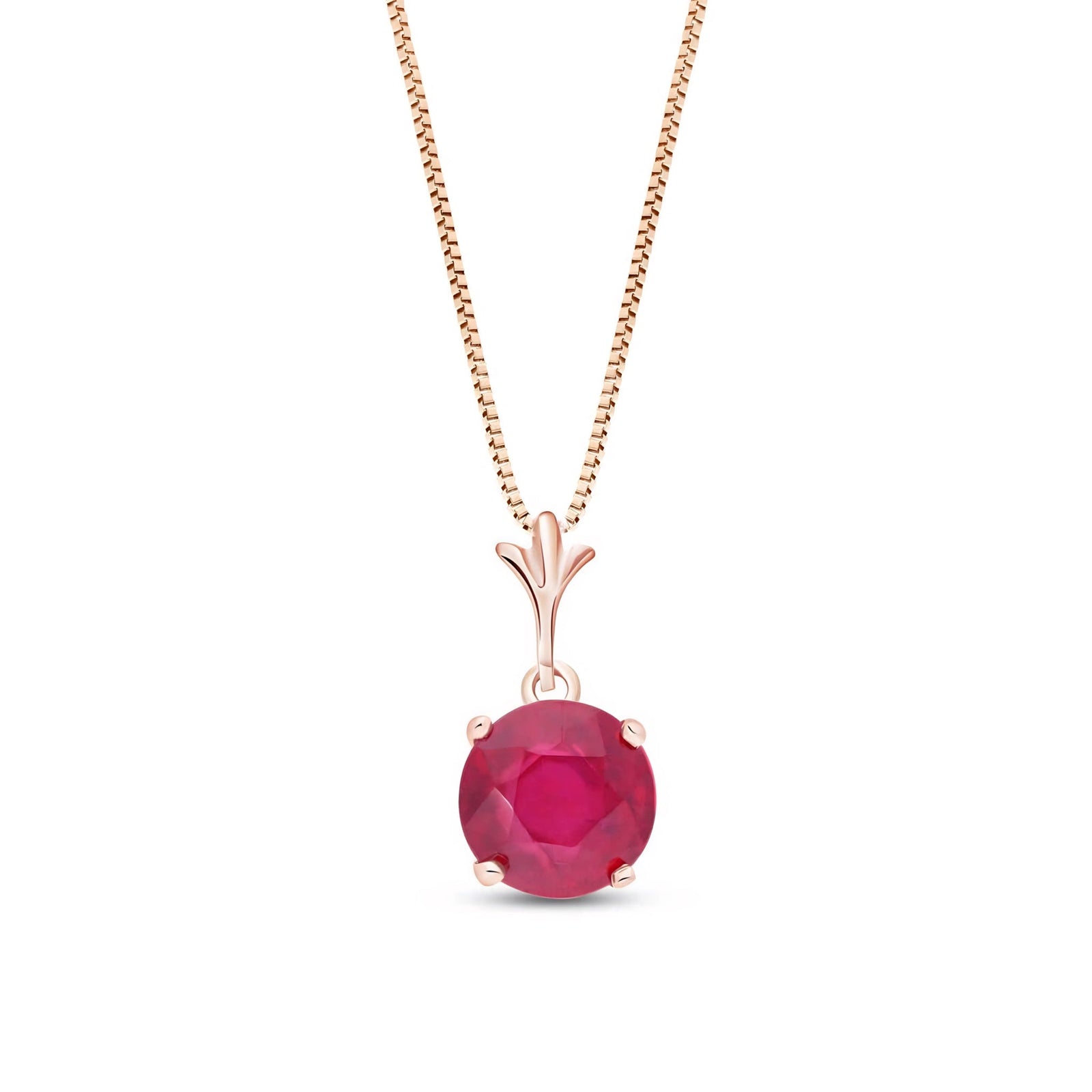 Rose Gold Petal Rose Necklace Sapphire 10K — Liliana