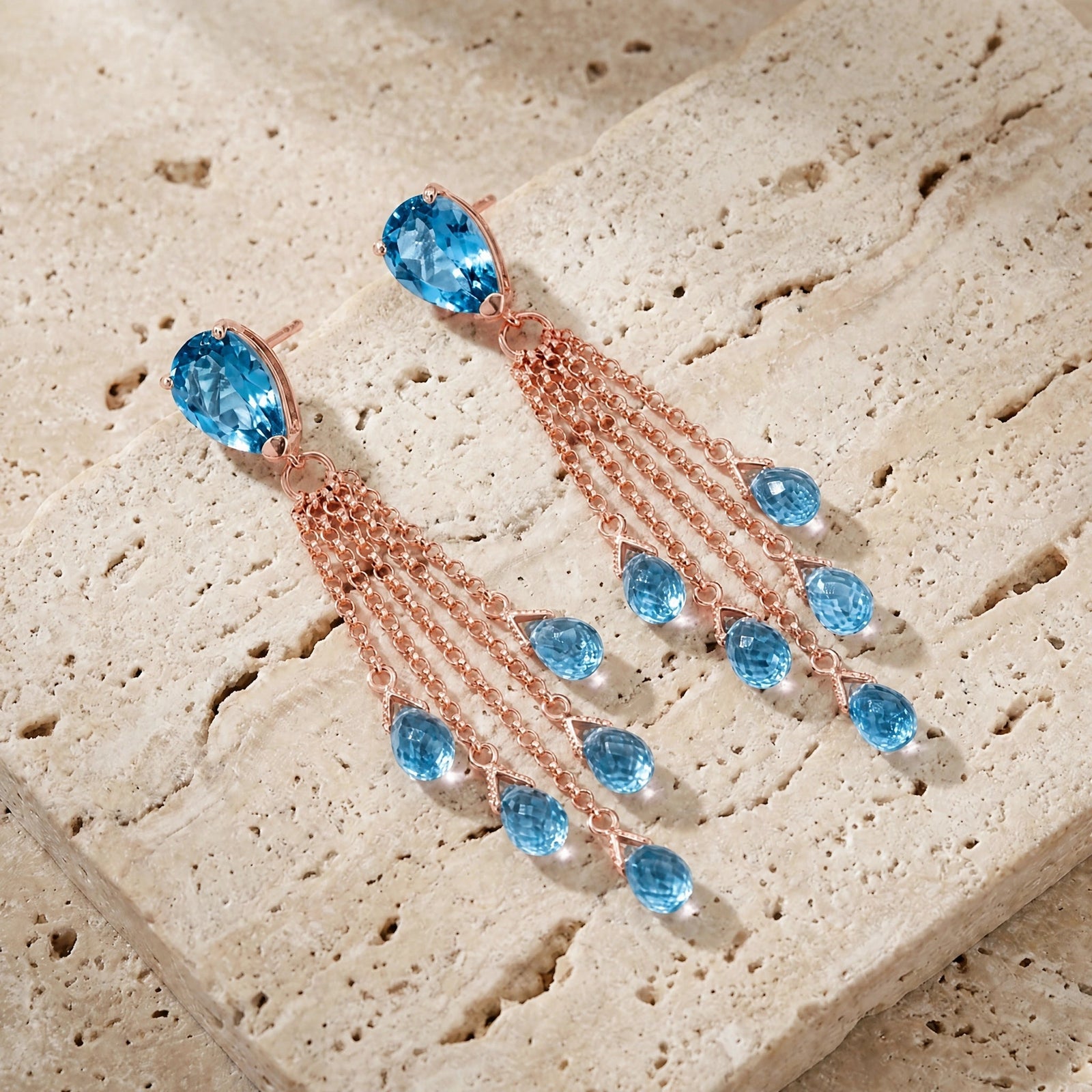 Rose Gold Blue Topaz — Mariaermenegilda