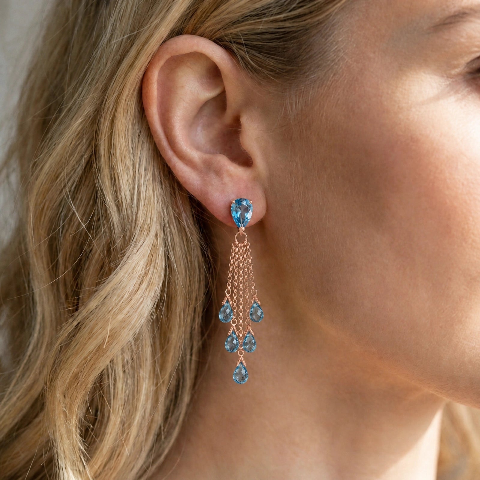 Rose Gold Blue Topaz — Mariaermenegilda