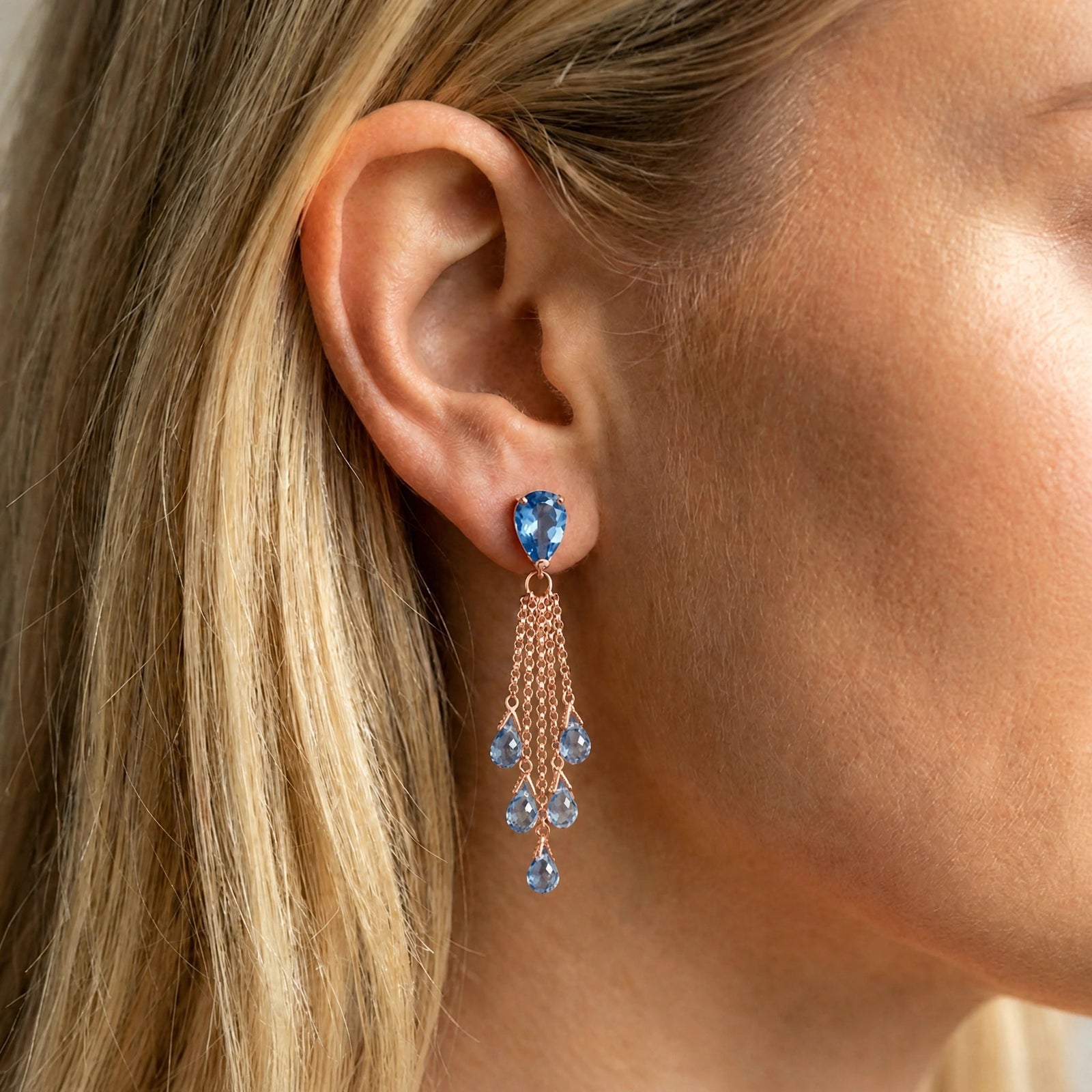 Rose Gold Blue Topaz — Mariaermenegilda