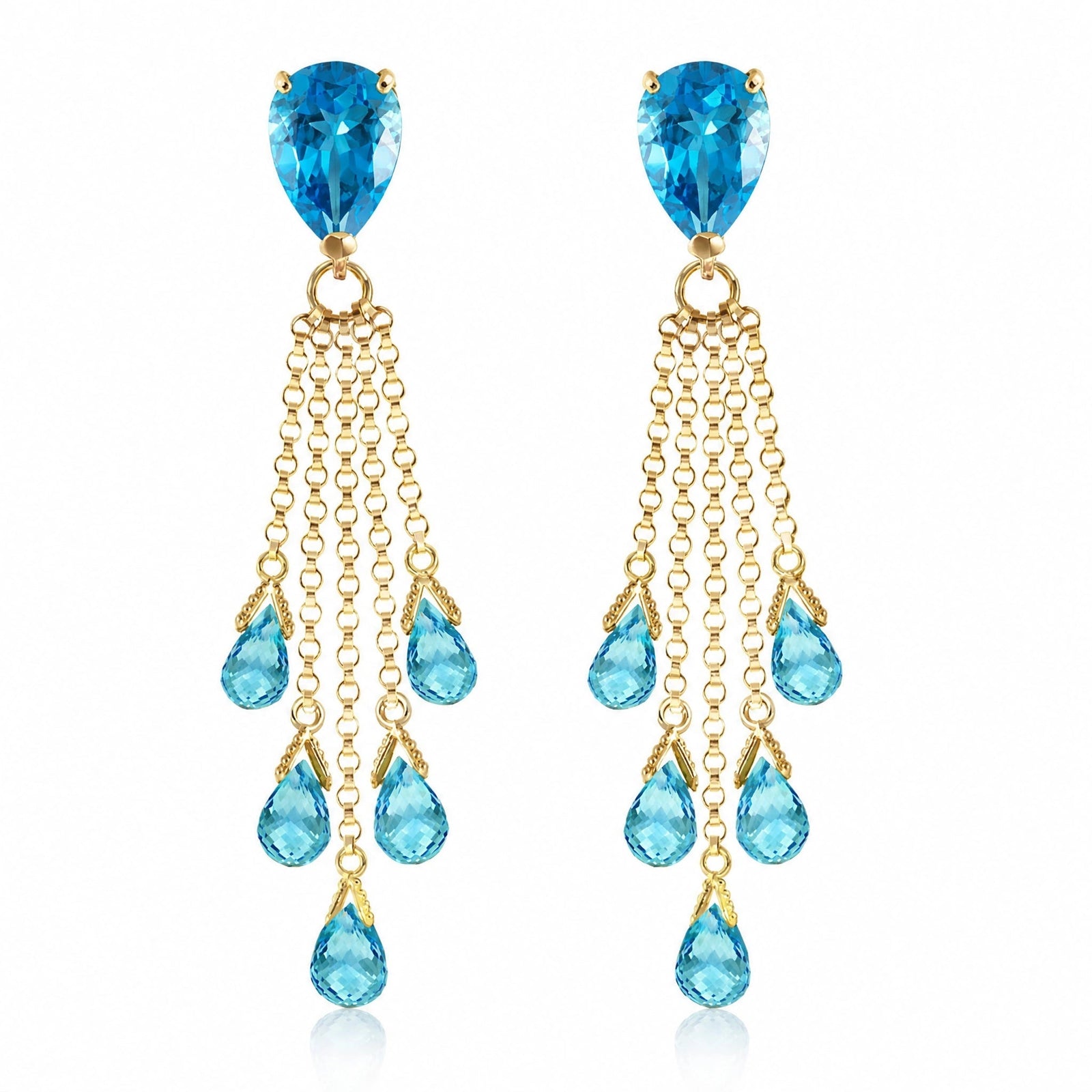 Yellow Gold Blue Topaz — Mariaermenegilda