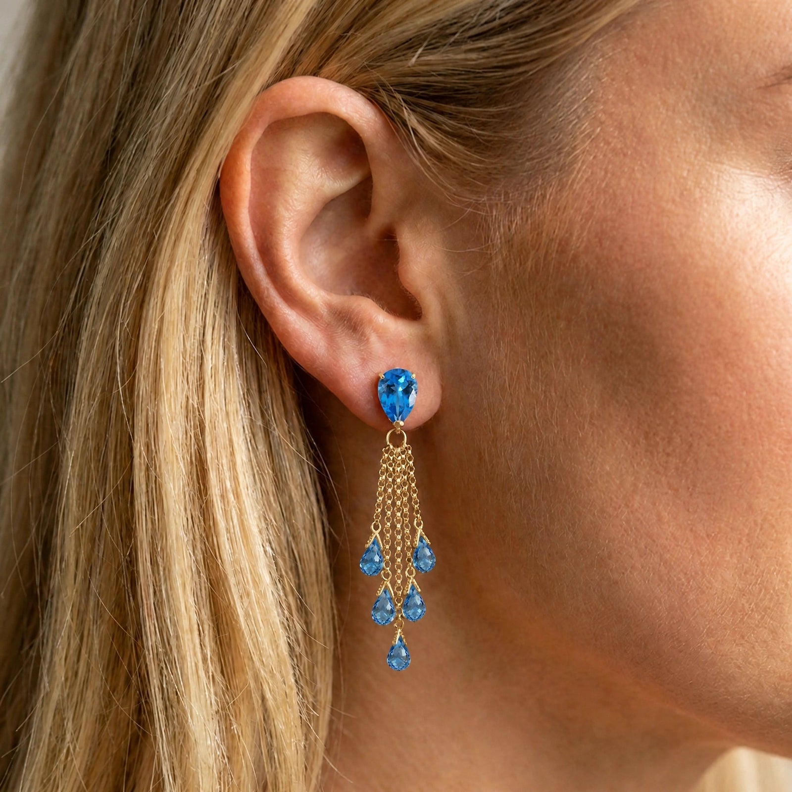 Yellow Gold Blue Topaz — Mariaermenegilda