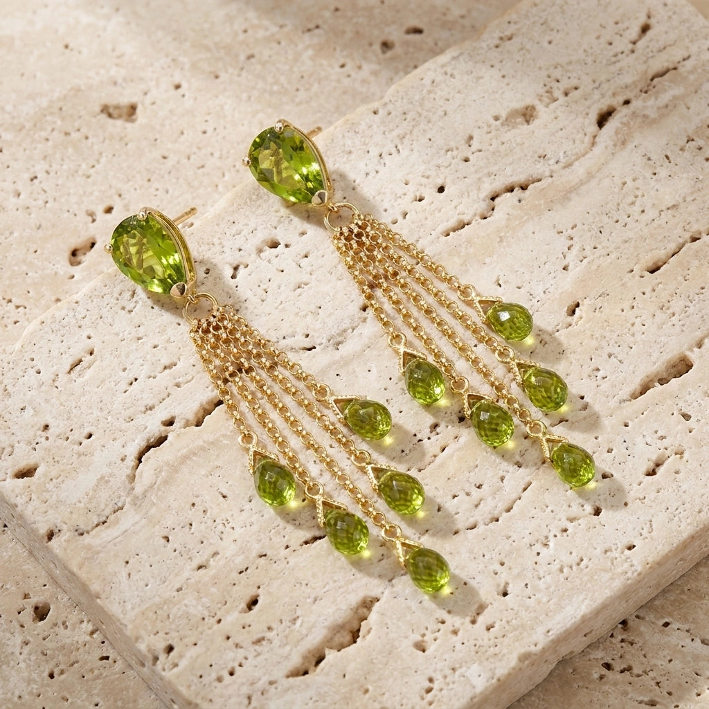 Yellow Gold Peridot — Mariaermenegilda