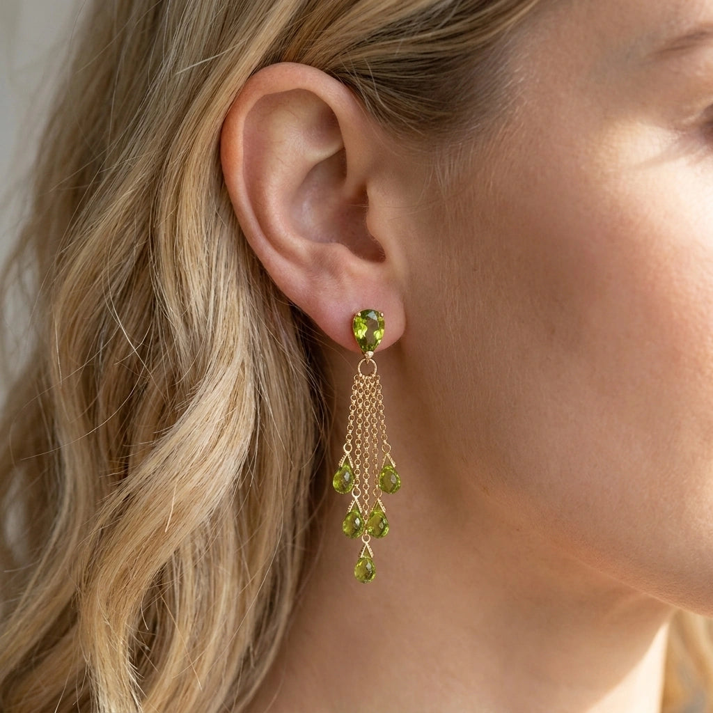 Yellow Gold Peridot — Mariaermenegilda