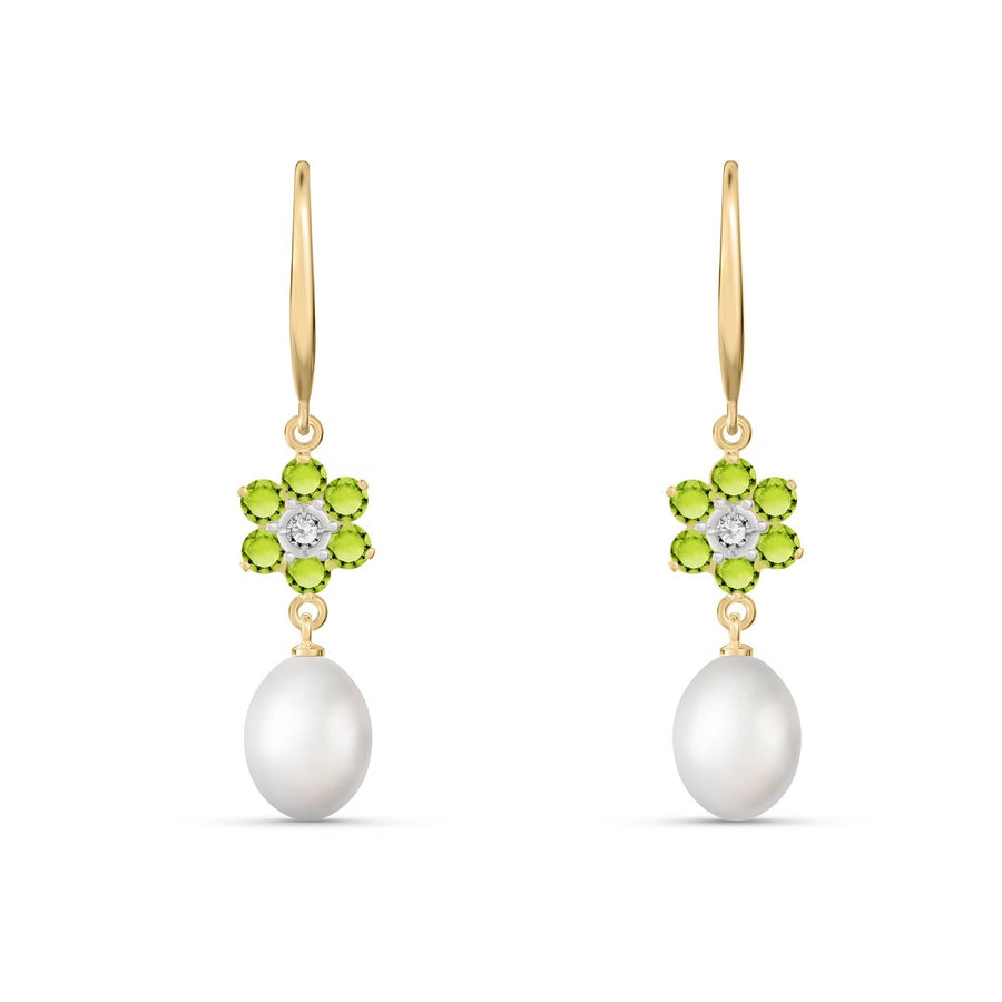 Yellow Gold Celeste Earrings Multi-Gemstone 10K — Giuseppa