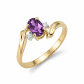 Yellow Gold Diamond & Amethyst — Annabella