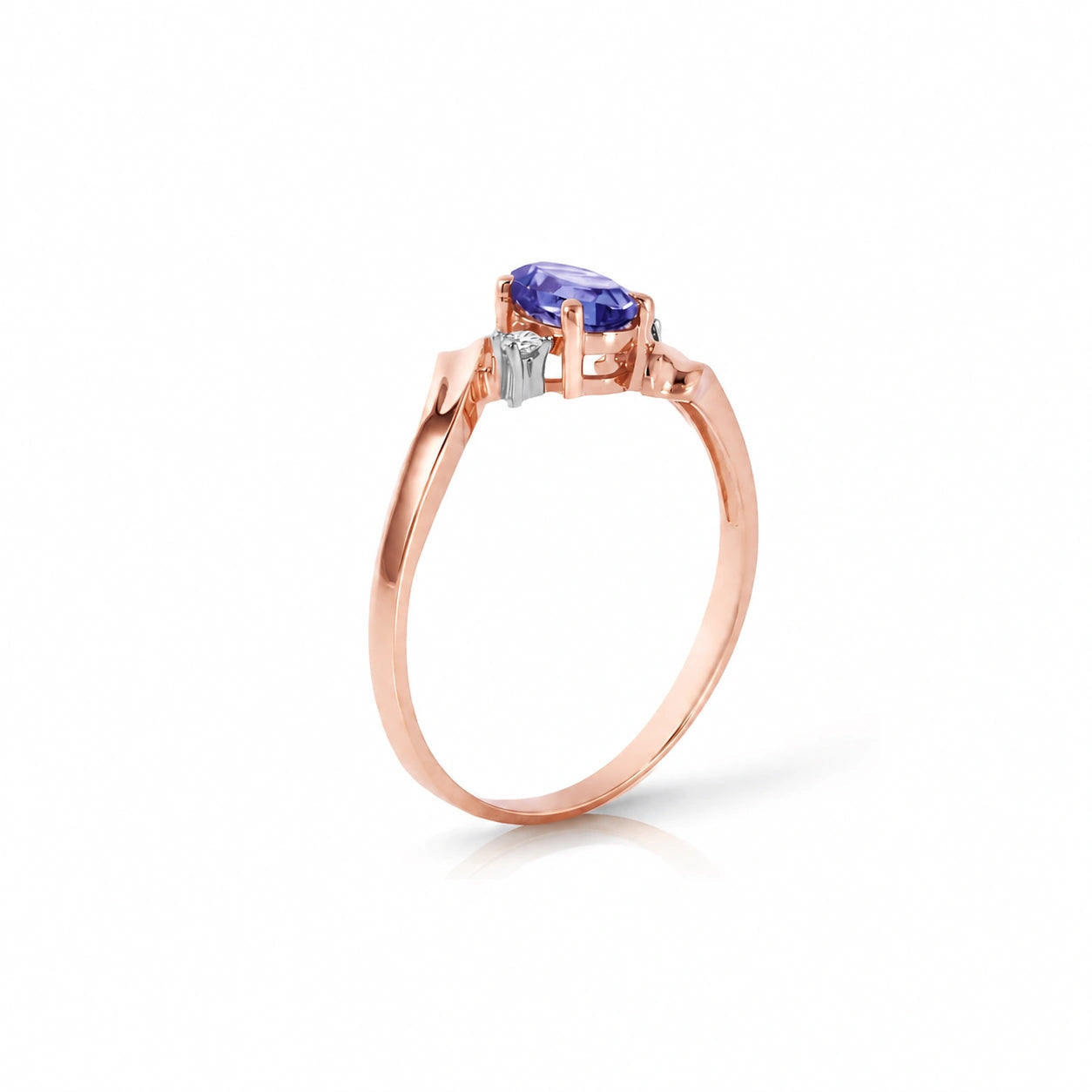 Rose Gold Tanzanite & Diamond — Annabella