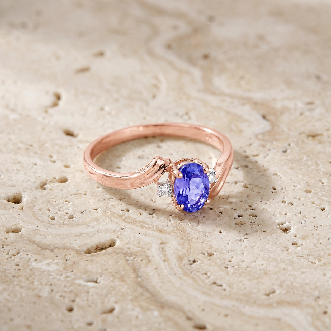 Rose Gold Tanzanite & Diamond — Annabella