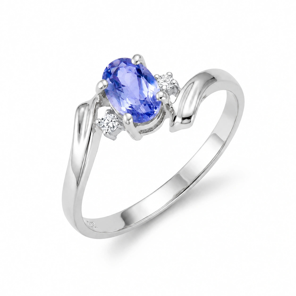 White Gold Tanzanite & Diamond — Annabella