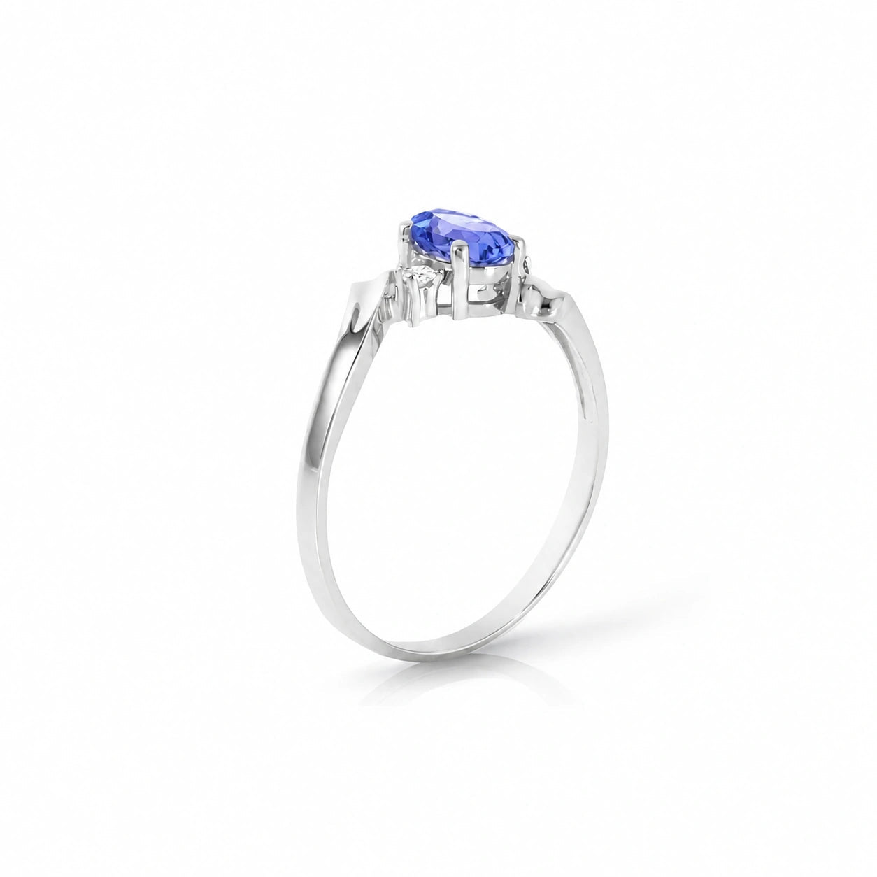 White Gold Tanzanite & Diamond — Annabella