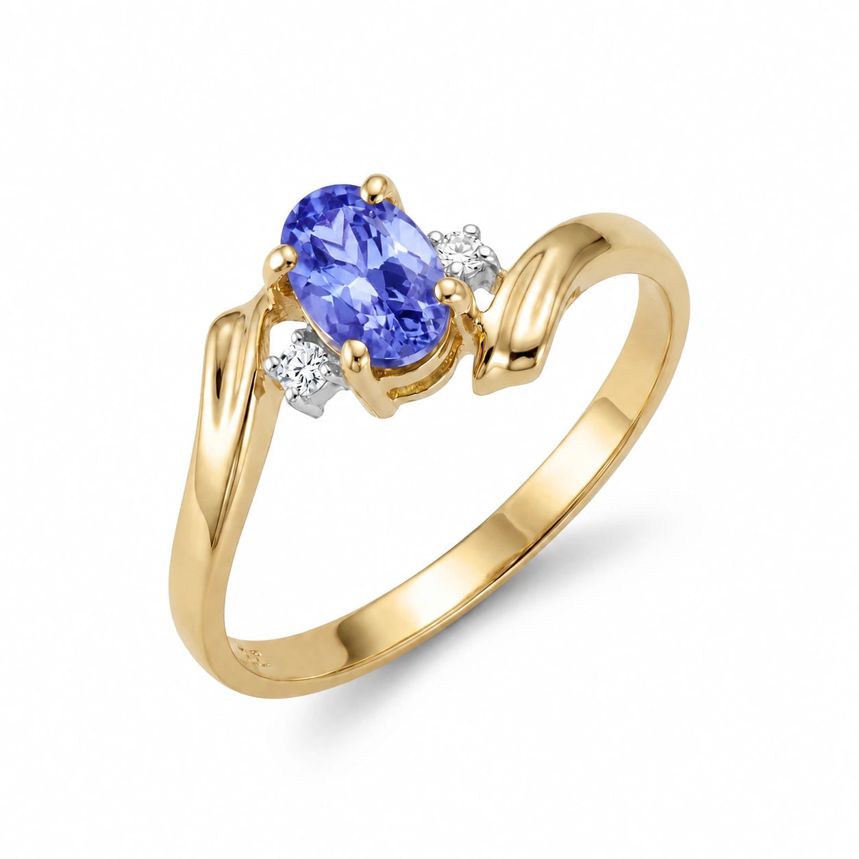 Yellow Gold Tanzanite & Diamond — Annabella