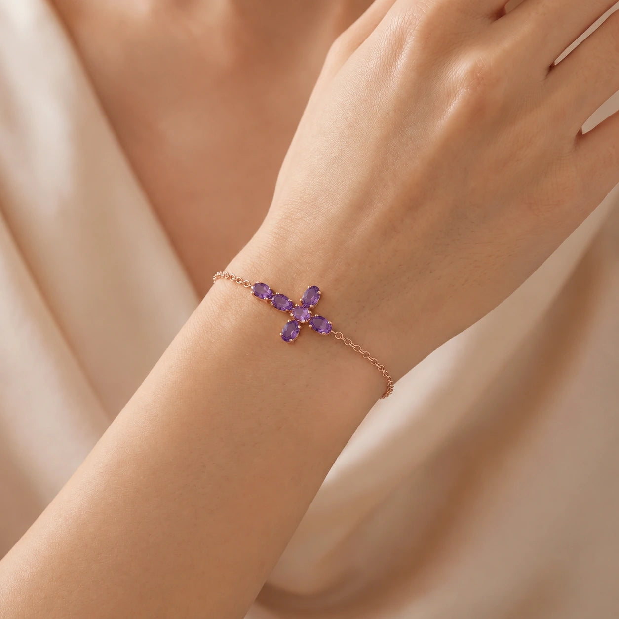 Rose Gold Amethyst — Mariailenia