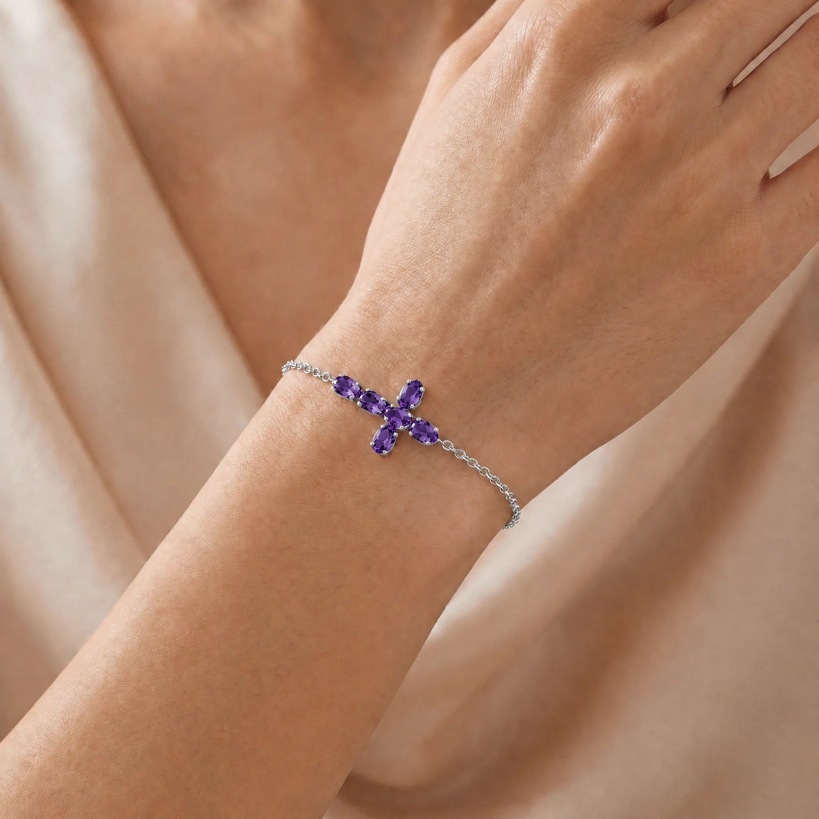 White Gold Amethyst — Mariailenia