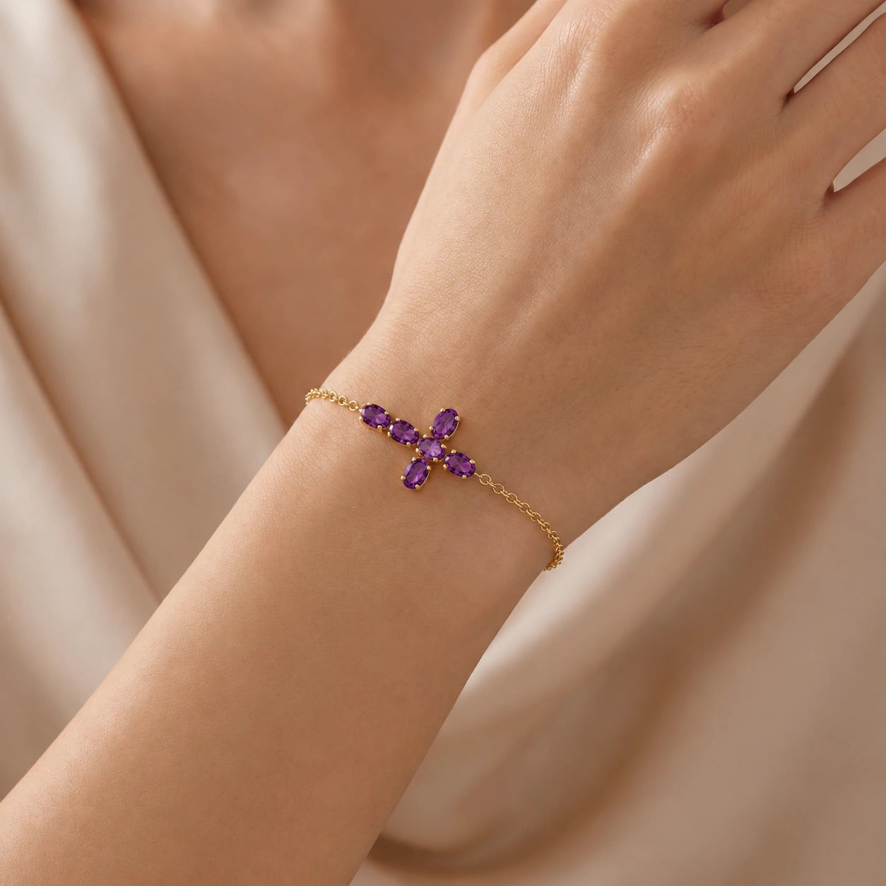 Yellow Gold Amethyst — Mariailenia