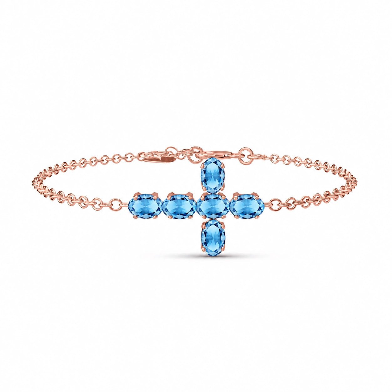 Rose Gold Blue Topaz — Mariailenia