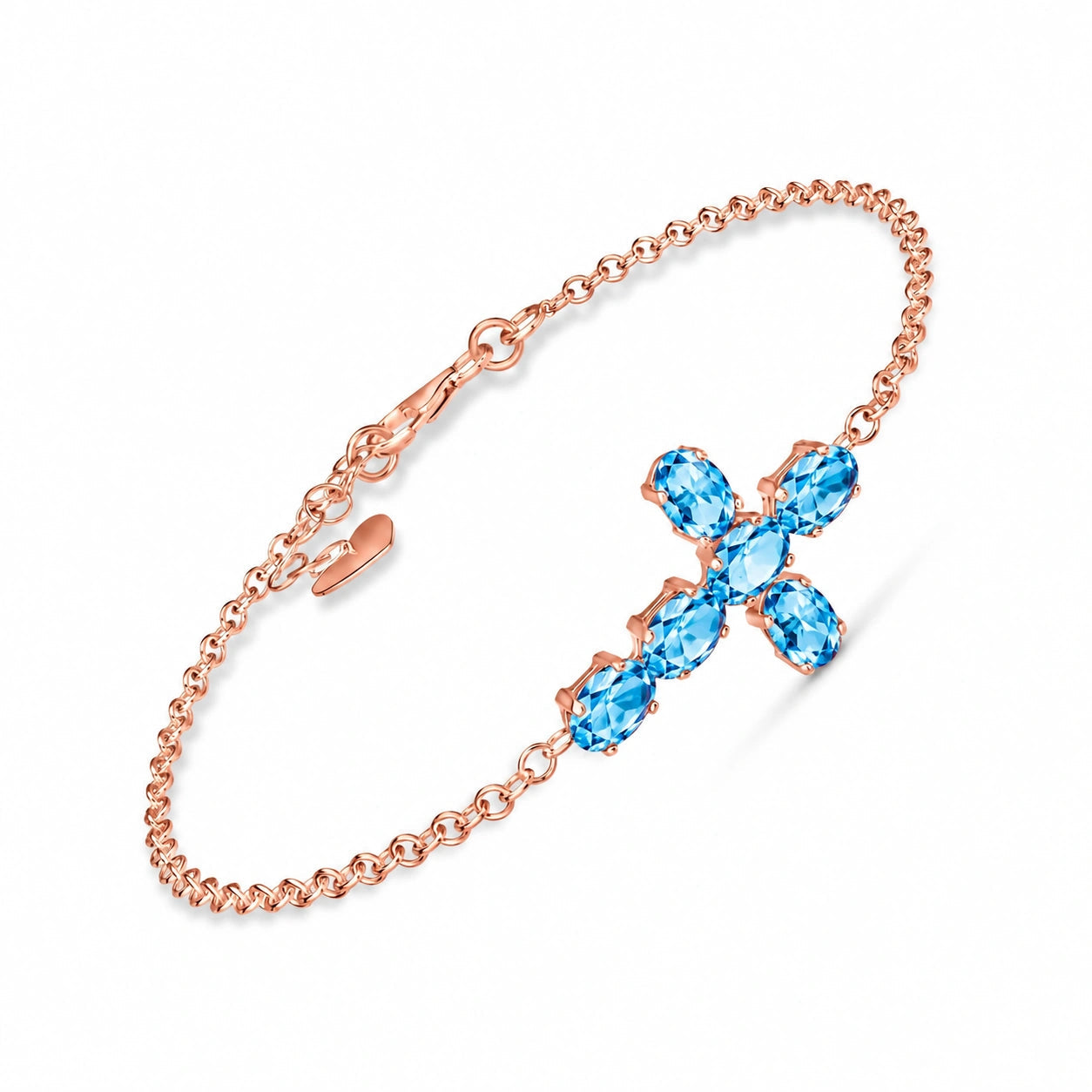 Rose Gold Blue Topaz — Mariailenia