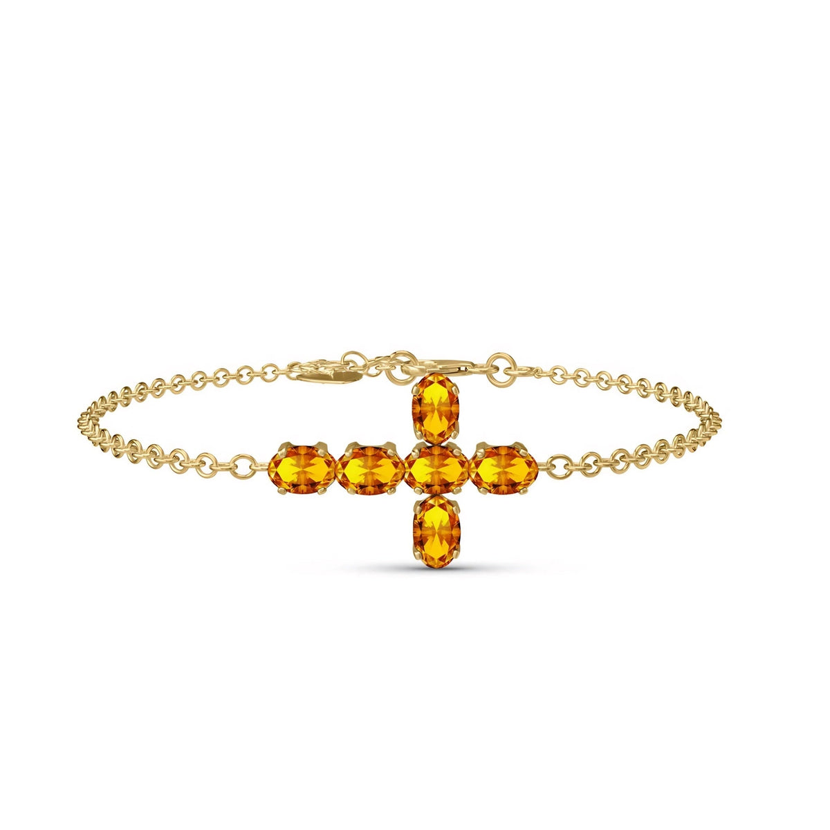 Yellow Gold Celeste Bracelet Citrine 10K — Lucrezia